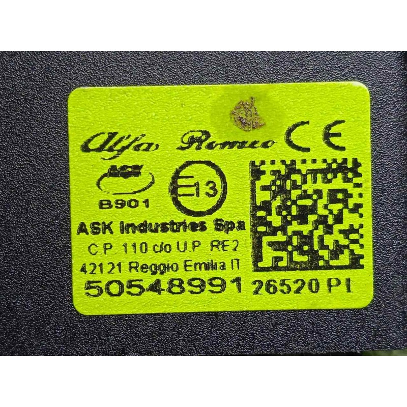 Recambio de modulo electronico para alfa romeo stelvio (630) 2.2 jtdm cat referencia OEM IAM 50548991  