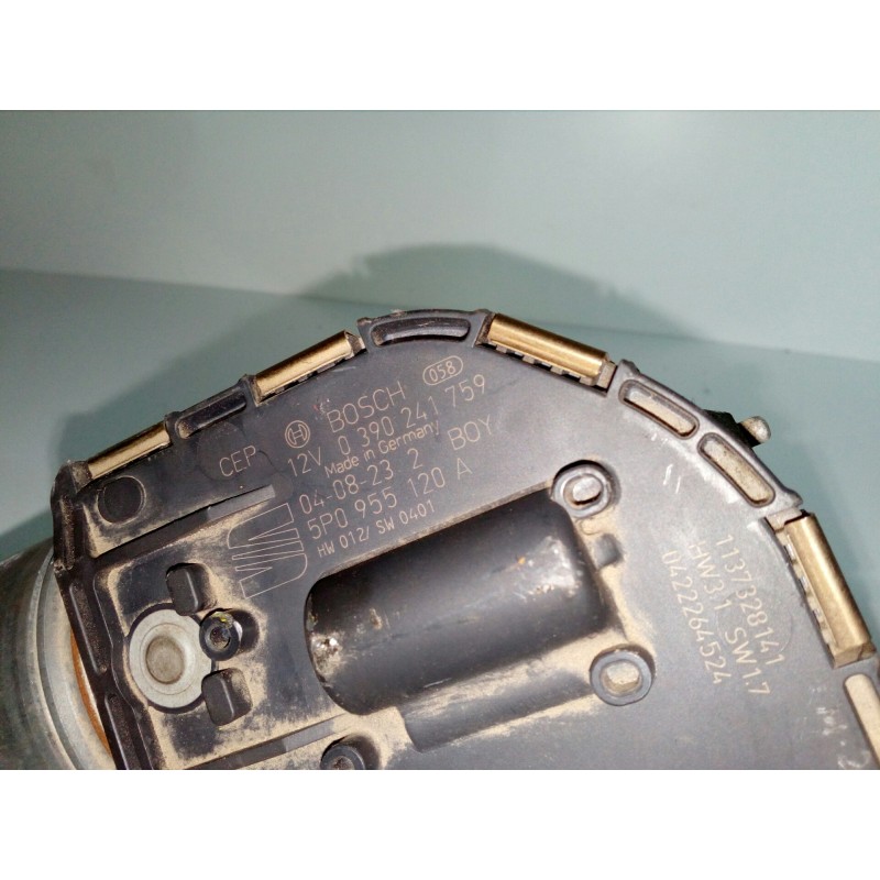 Recambio de motor limpia delantero para seat altea (5p1) referencia OEM IAM 5P0955120A BOSCH - 4 PIN DERECHO