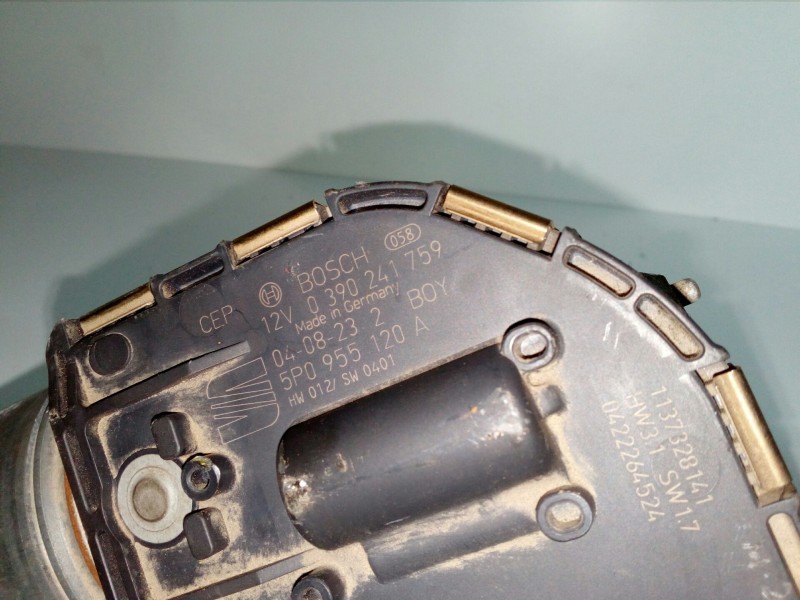 Recambio de motor limpia delantero para seat altea (5p1) referencia OEM IAM 5P0955120A BOSCH - 4 PIN DERECHO