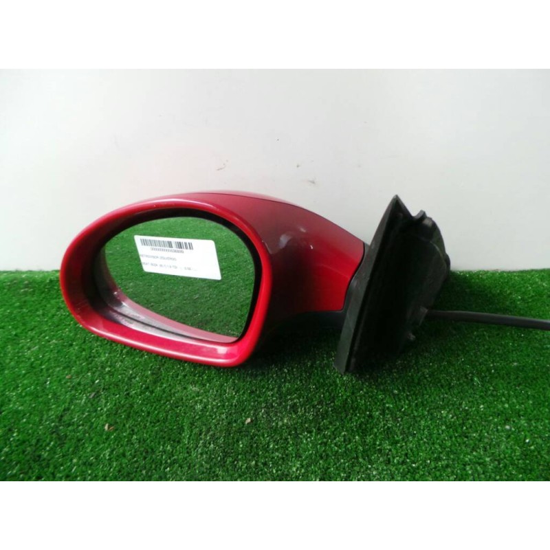 Recambio de retrovisor izquierdo para seat ibiza (6l1) 1.9 tdi referencia OEM IAM  MANUAL ROJO