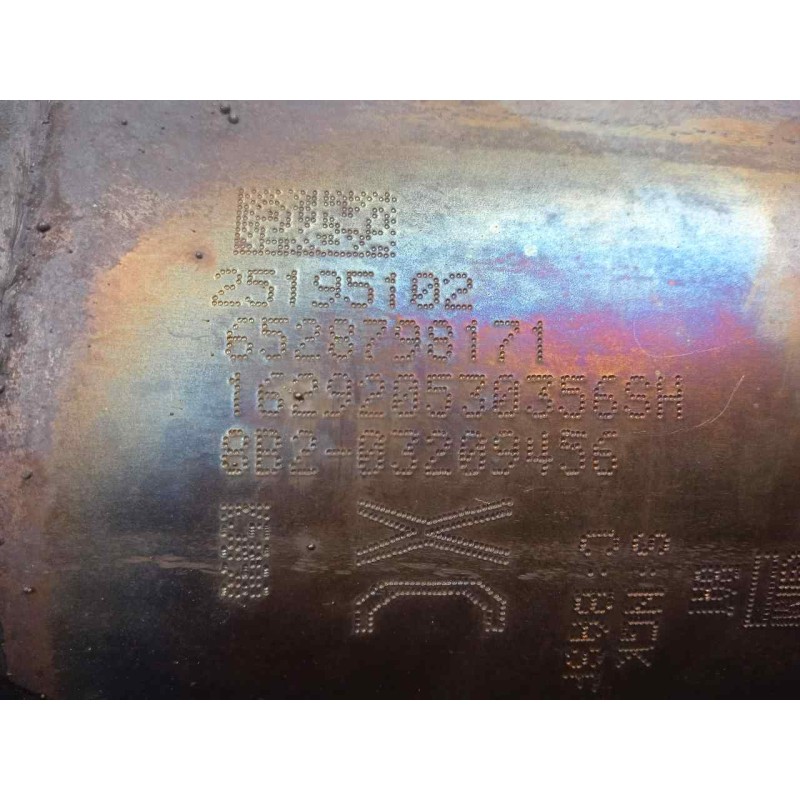 Recambio de catalizador para citroën berlingo cuadro 1.6 hdi fap referencia OEM IAM 6528798171-25195102  