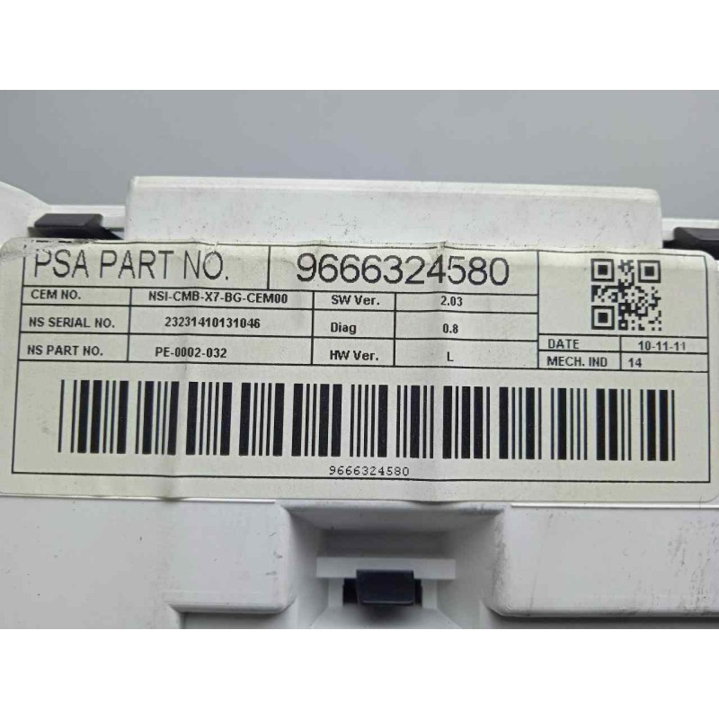 Recambio de cuadro instrumentos para citroën c5 berlina 2.0 hdi fap referencia OEM IAM 9666324580  