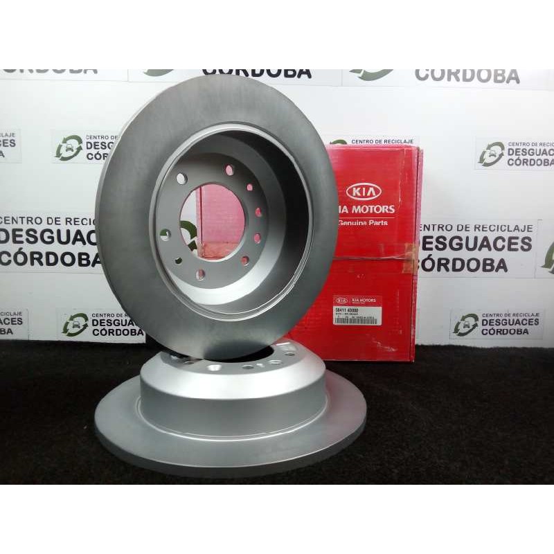 Recambio de disco freno trasero para kia carnival 2.9 crdi cat referencia OEM IAM 584114D000 Ø DIAMETRO: 324MM MACIZO