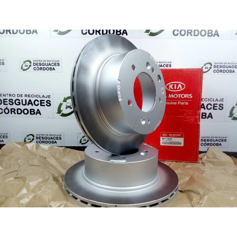 Recambio de disco freno trasero para kia sorento 2.5 crdi referencia OEM IAM 584113E300 Ø DIAMETRO: 315MM VENTILADO
