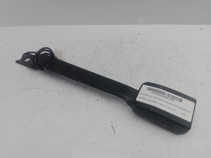 Recambio de enganche cinturon delantero derecho para nissan qashqai (j10) 2.0 16v cat referencia OEM IAM 86842JD00C  