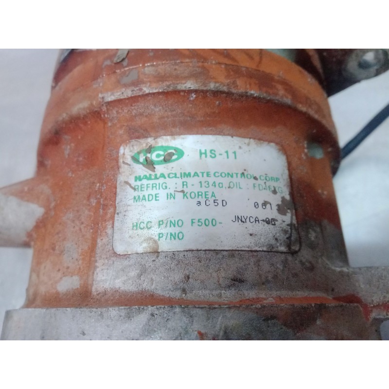 Recambio de compresor aire acondicionado para tata indica 1.4 diesel referencia OEM IAM JNYCA06 HCC HS11