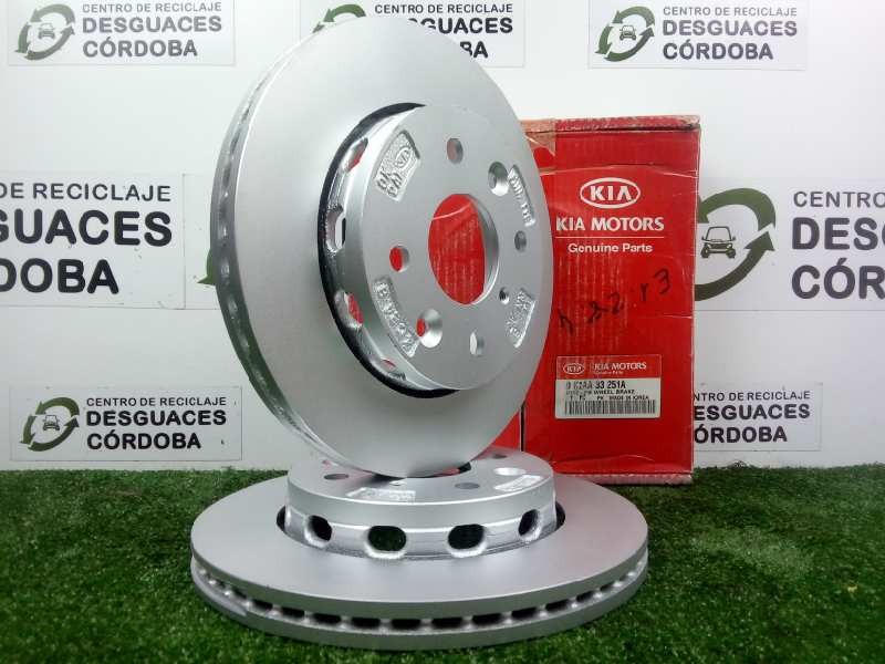 Recambio de disco freno delantero para kia shuma 1.8 cat referencia OEM IAM 0K2AA33251A Ø DIAMETRO: 242MM VENTILADO