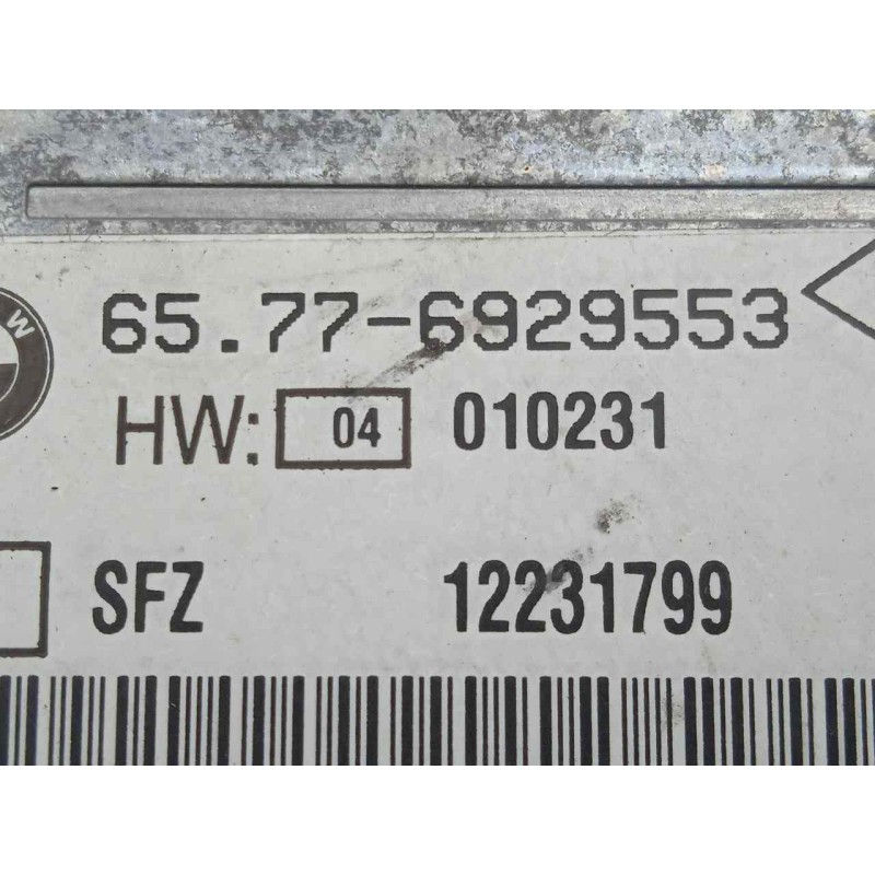Recambio de centralita airbag para bmw serie 7 (e65/e66) 3.0 turbodiesel cat referencia OEM IAM 65776929553-6929553  