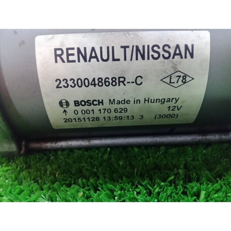 Recambio de motor arranque para renault kadjar 1.5 dci diesel fap energy referencia OEM IAM 233004868RC  