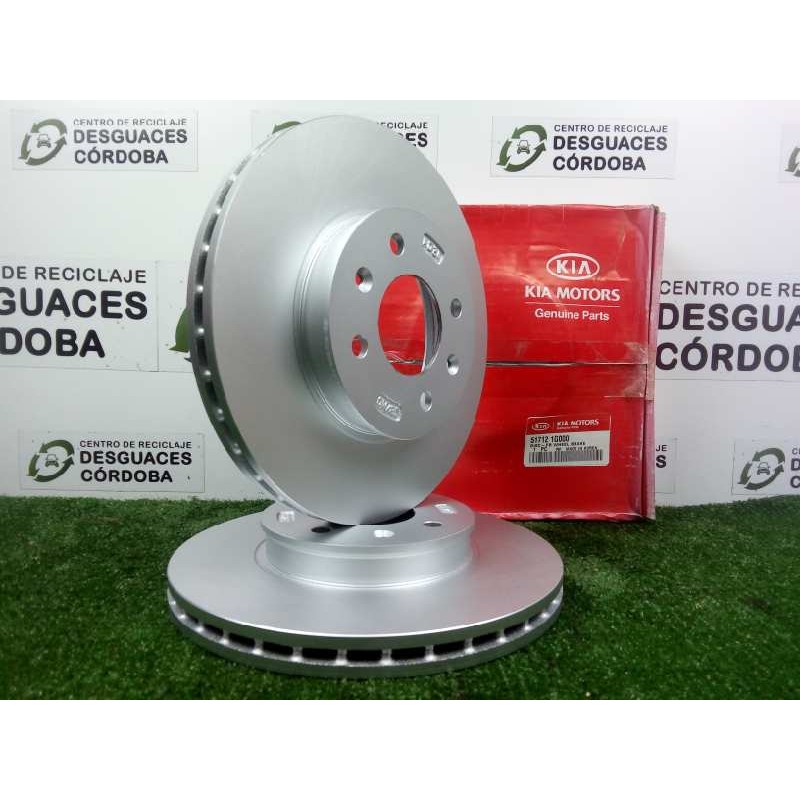 Recambio de disco freno delantero para kia rio 1.5 crdi referencia OEM IAM 517121G000 Ø DIAMETRO: 256MM VENTILADO