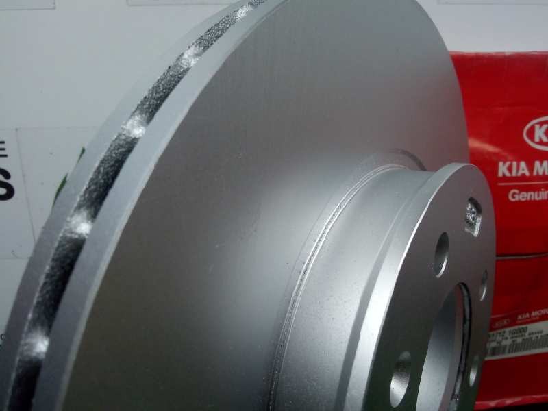 Recambio de disco freno delantero para kia rio 1.5 crdi referencia OEM IAM 517121G000 Ø DIAMETRO: 256MM VENTILADO