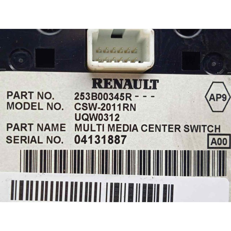 Recambio de mando multifuncion para renault laguna iii 2.0 dci diesel fap referencia OEM IAM 253B00345R  