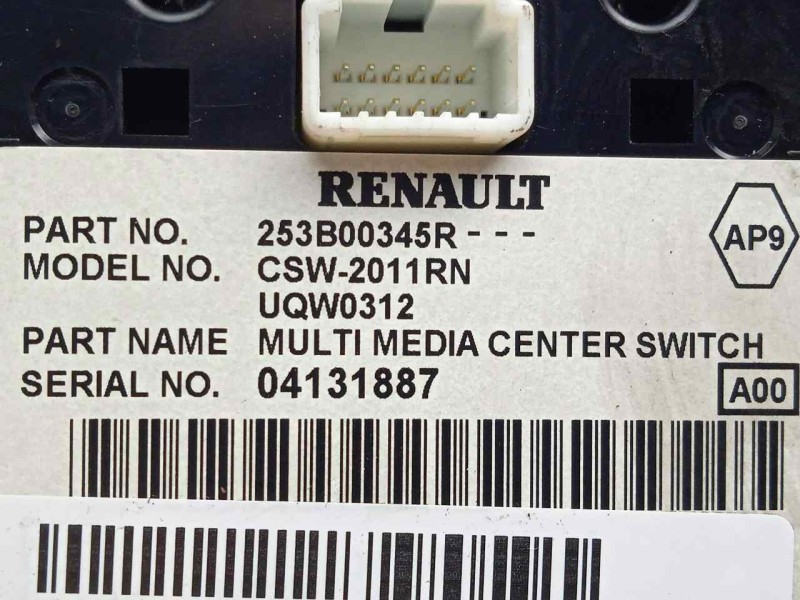 Recambio de mando multifuncion para renault laguna iii 2.0 dci diesel fap referencia OEM IAM 253B00345R  