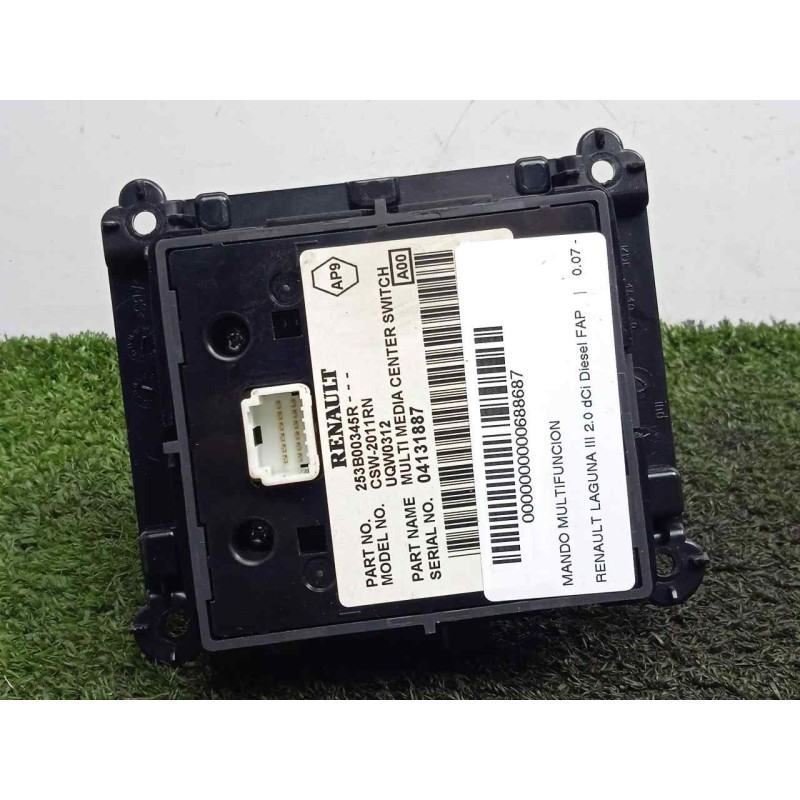 Recambio de mando multifuncion para renault laguna iii 2.0 dci diesel fap referencia OEM IAM 253B00345R  
