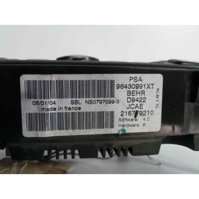 Recambio de mando climatizador para peugeot 307 (s1) referencia OEM IAM 96430991XT  