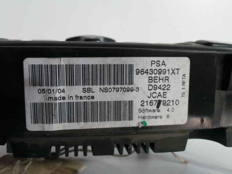 Recambio de mando climatizador para peugeot 307 (s1) referencia OEM IAM 96430991XT  