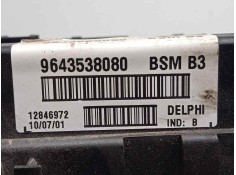 Recambio de centralita check control para citroën xsara berlina 1.9 diesel referencia OEM IAM 9643538080-12846972-BSMB3 BSMB3 DE 2