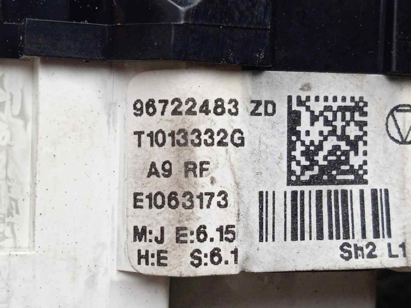 Recambio de mando calefaccion / aire acondicionado para peugeot 208 1.4 hdi fap referencia OEM IAM 96722483ZD  