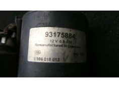 Recambio de motor arranque para opel corsa b 1.0 12v cat (x 10 xe / lw3) referencia OEM IAM 0986018013-93175884 BOSCH 9.DIENTES 2