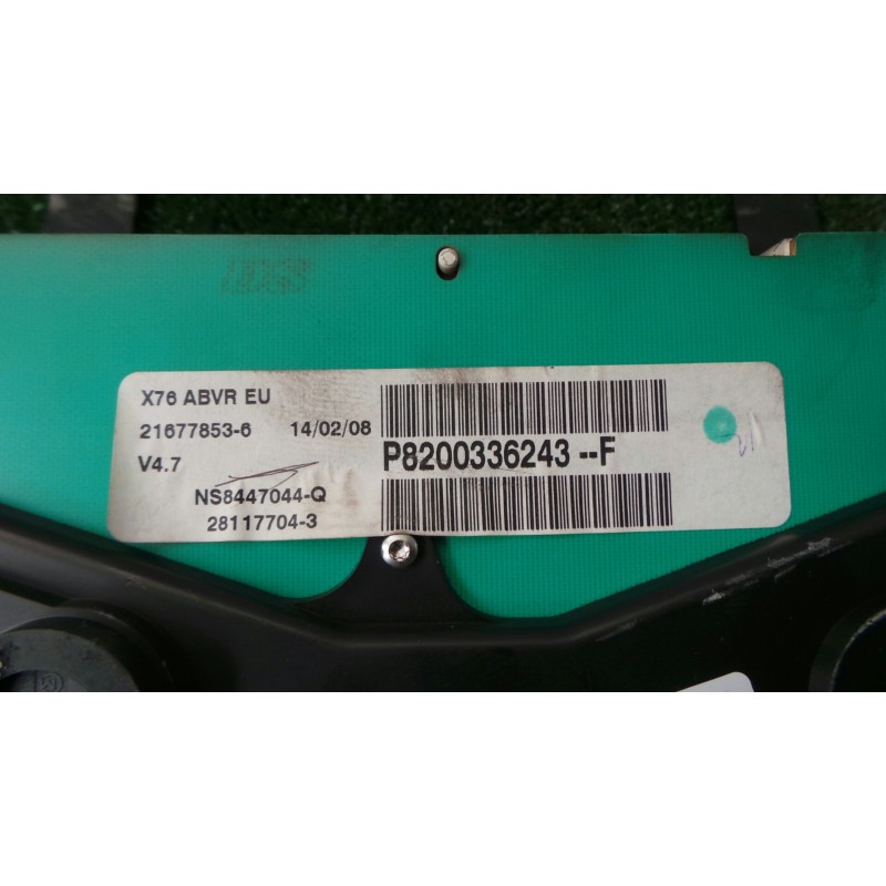 Recambio de cuadro instrumentos para nissan kubistar (x76) 1.5 dci turbodiesel cat referencia OEM IAM 8200336243-P8200336243  