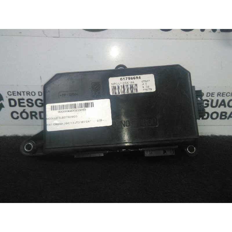 Recambio de modulo electronico para fiat croma (194) 1.9 jtd 16v cat referencia OEM IAM 51796694  