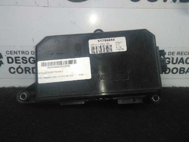 Recambio de modulo electronico para fiat croma (194) 1.9 jtd 16v cat referencia OEM IAM 51796694  