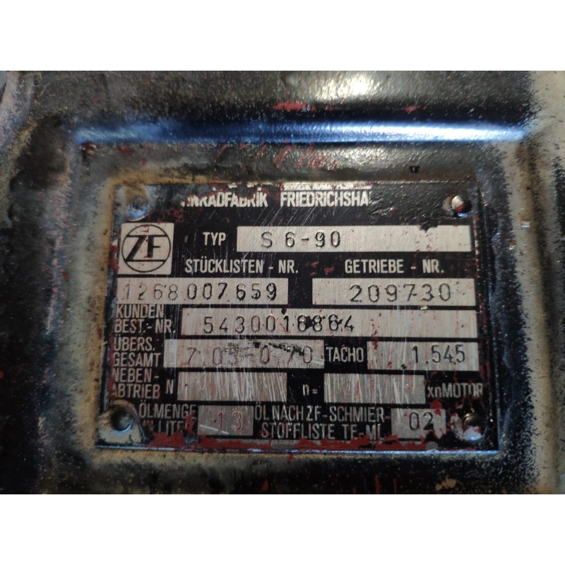 Recambio de caja cambios para renault g 300 manager/maxter (222 kw) referencia OEM IAM S690-1268007659  MANUAL