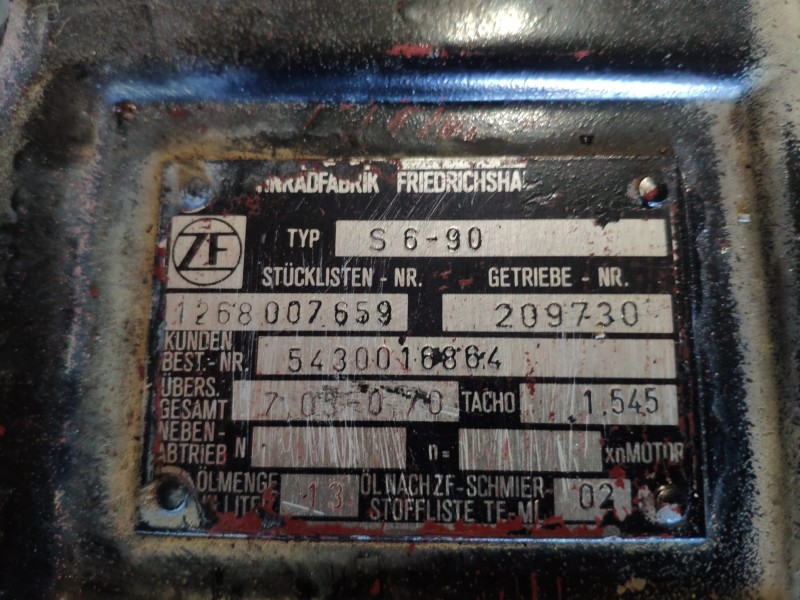 Recambio de caja cambios para renault g 300 manager/maxter (222 kw) referencia OEM IAM S690-1268007659  MANUAL