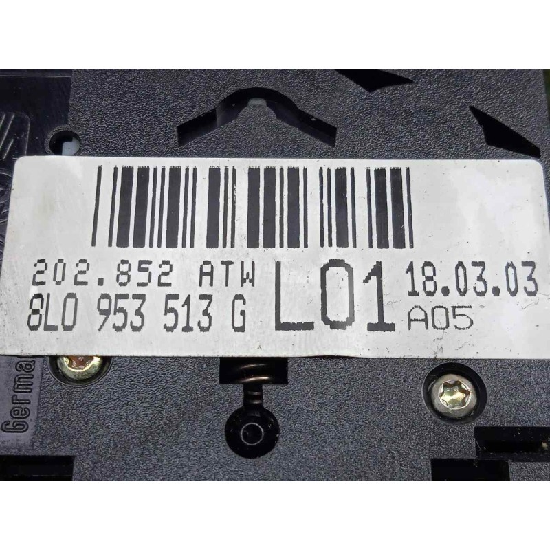 Recambio de mando luces para audi a3 (8l) 1.6 referencia OEM IAM 8L0953513G  