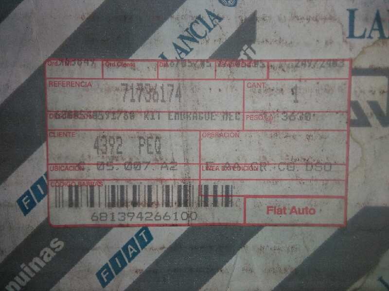 Recambio de kit embrague para fiat punto berlina (188) 1.2 16v cat referencia OEM IAM 71736174  