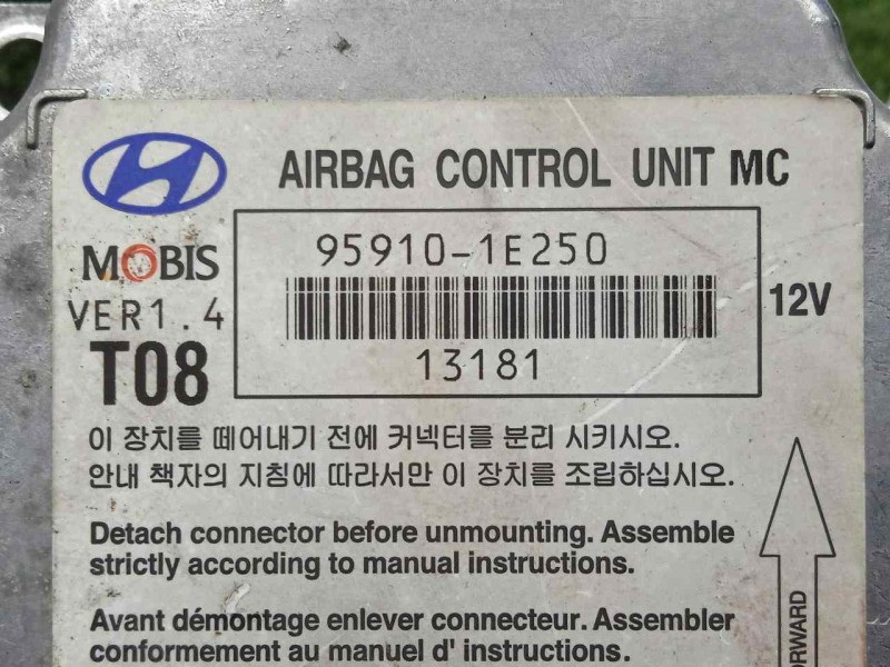 Recambio de centralita airbag para hyundai accent (mc) 1.5 crdi cat referencia OEM IAM 959101E250  