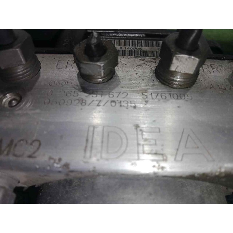 Recambio de abs para fiat idea (135) 1.3 jtd cat referencia OEM IAM 0265800495-0265231672-51761005 BOSCH 
