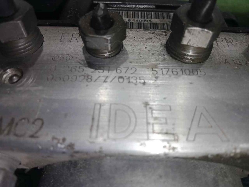 Recambio de abs para fiat idea (135) 1.3 jtd cat referencia OEM IAM 0265800495-0265231672-51761005 BOSCH 