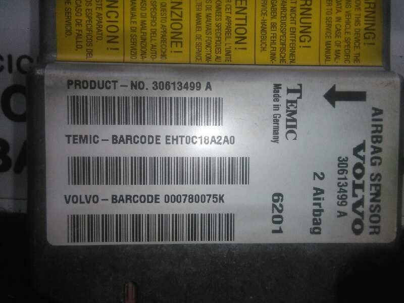 Recambio de centralita airbag para volvo v40 familiar 1.9 diesel referencia OEM IAM 30613499A TEMIC 