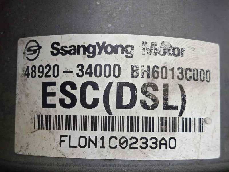 Recambio de abs para ssangyong korando 2.0 td cat referencia OEM IAM 5WY7F19D-BE6003C001-4892034000 MANDO 