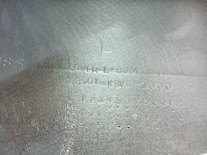 Recambio de carenado izquierdo para honda forza 250 250 c.c referencia OEM IAM 83501KSVAJ000  