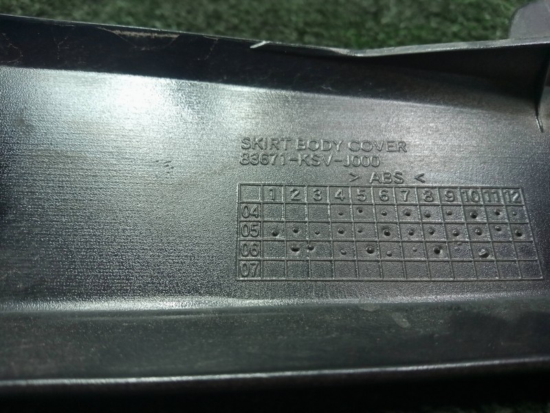 Recambio de moldura para honda forza 250 250 c.c referencia OEM IAM 83671KSVJ000  