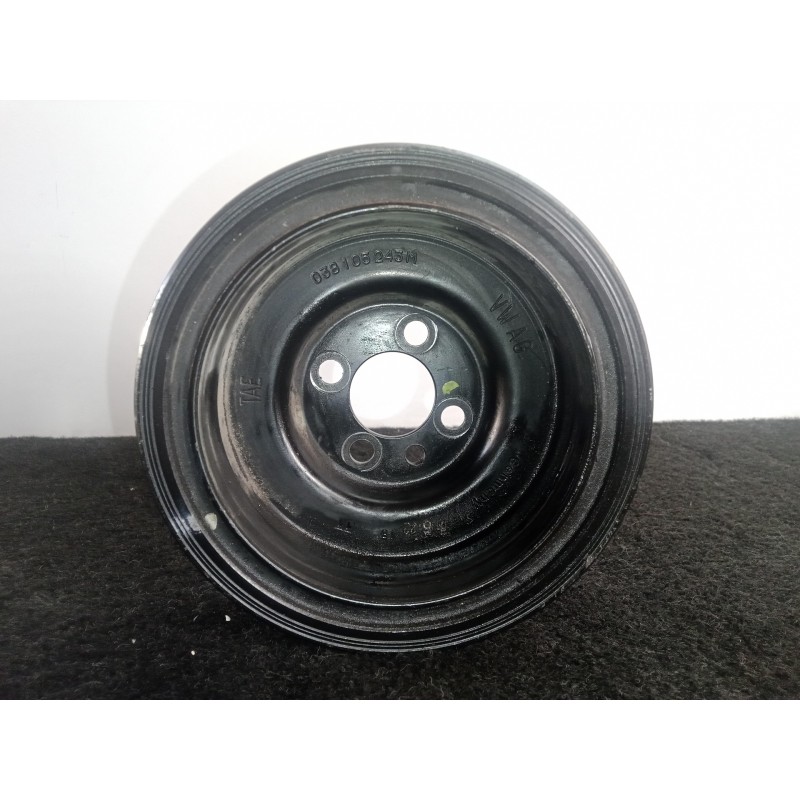 Recambio de polea cigueñal para seat leon (1p1) 1.6 tdi referencia OEM IAM 038105243M 6.CANALES DIAMETRO: 142 MM