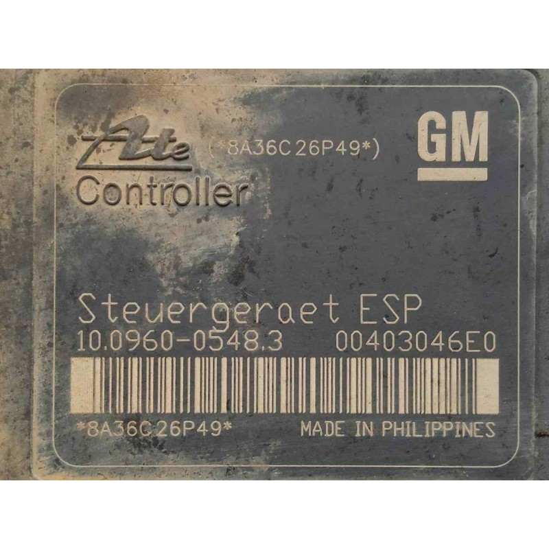 Recambio de abs para opel astra gtc 1.9 cdti referencia OEM IAM 10096005483-00403046E0-8A36C26P49-13213610-10020602064  