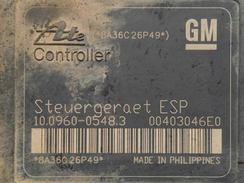 Recambio de abs para opel astra gtc 1.9 cdti referencia OEM IAM 10096005483-00403046E0-8A36C26P49-13213610-10020602064  