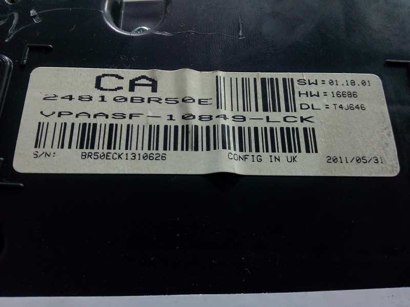 Recambio de cuadro instrumentos para nissan qashqai+2 (jj10) 1.5 turbodiesel cat referencia OEM IAM 24810BR50E-VPAASF10849LCK  