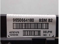 Recambio de centralita check control para peugeot 206 berlina 1.4 referencia OEM IAM 9650664180-BSM2 BSM2  2