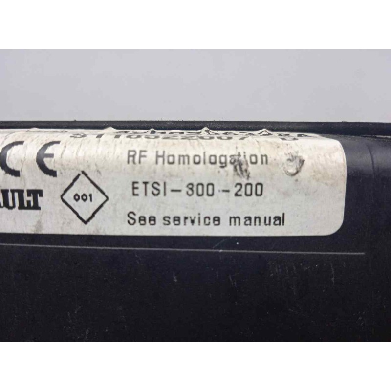 Recambio de centralita check control para dacia logan 1.6 cat referencia OEM IAM S118522007D-8200296328A-ETSI300200 ETSI300200 