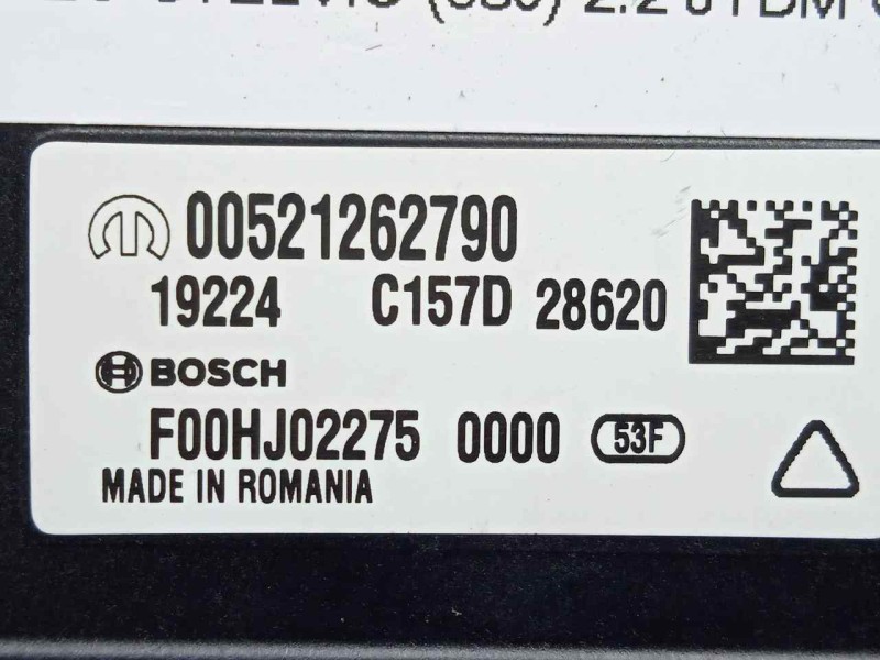 Recambio de modulo electronico para alfa romeo stelvio (630) 2.2 jtdm cat referencia OEM IAM 00521262790-F00HJ02275  