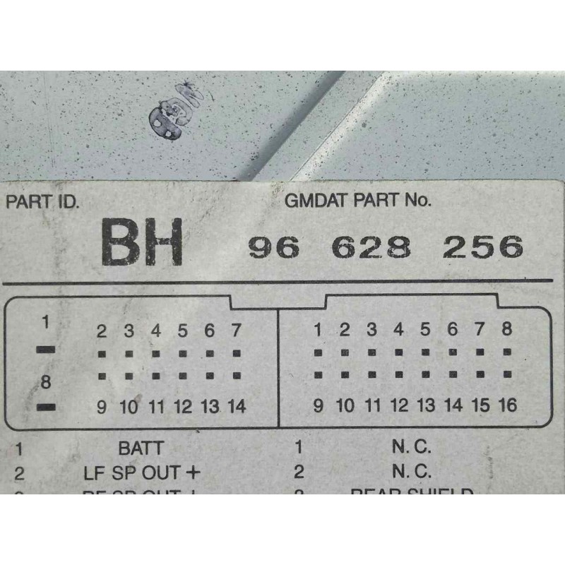 Recambio de sistema audio / radio cd para chevrolet epica 2.0 diesel cat referencia OEM IAM 96628256  