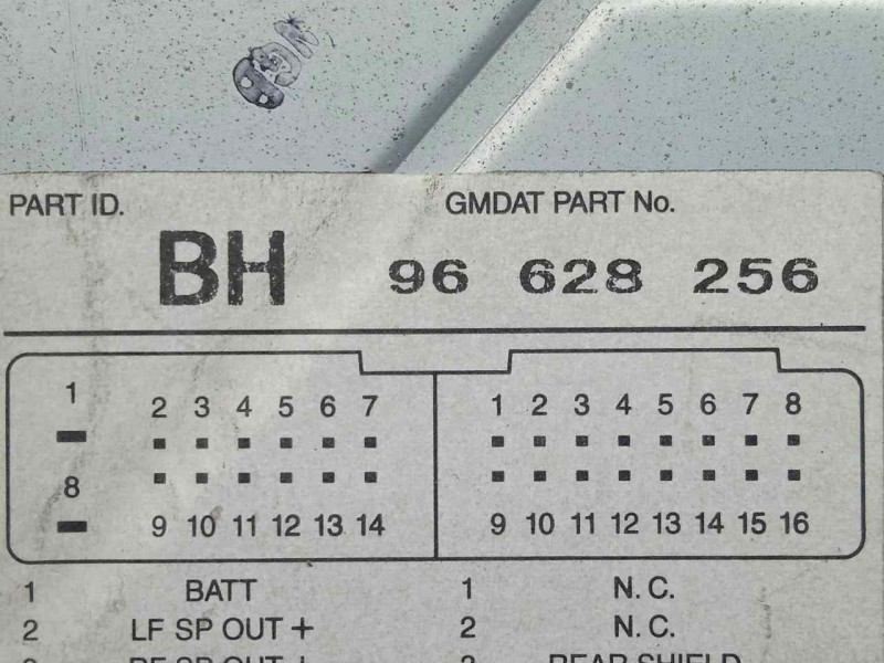 Recambio de sistema audio / radio cd para chevrolet epica 2.0 diesel cat referencia OEM IAM 96628256  