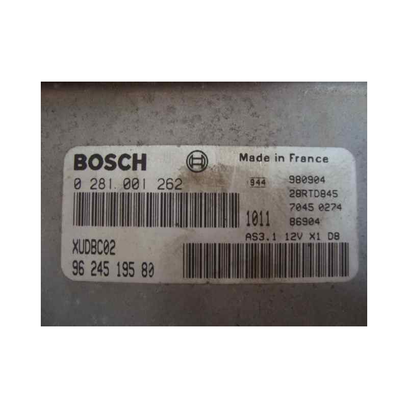 Recambio de centralita motor uce para citroën xantia berlina referencia OEM IAM 0281001262-XUDBC02-9624519580  