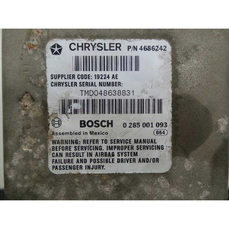 Recambio de centralita airbag para chrysler voyager (gs) 2.5 turbodiesel referencia OEM IAM 0285001093-TMD048638831 BOSCH 