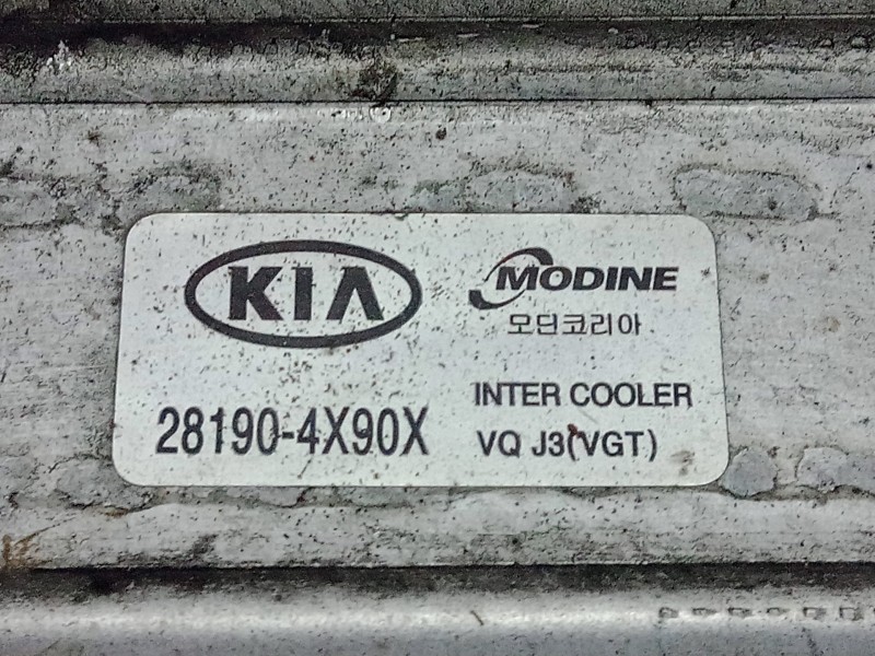 Recambio de intercooler para kia carnival 2.9 crdi cat referencia OEM IAM 281904X90X KEFICO 4.PINES