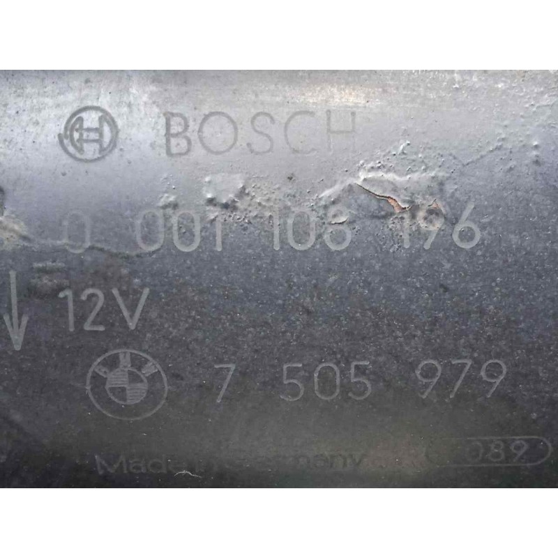 Recambio de motor arranque para bmw serie 3 berlina (e46) 2.0 16v referencia OEM IAM 0001108196-7505979  
